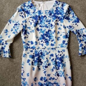 Blue floral dress